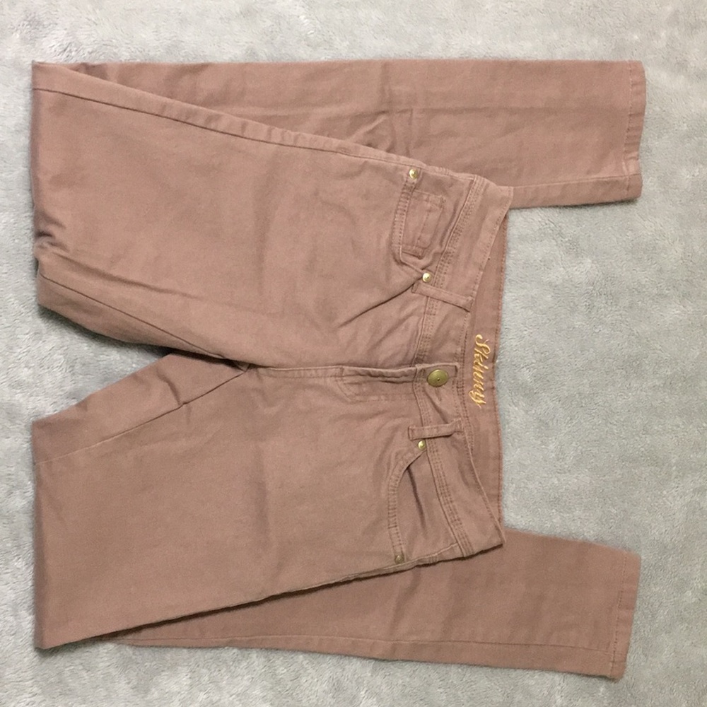 Denim Co. Jr. UK 8 small skinny brown jeans